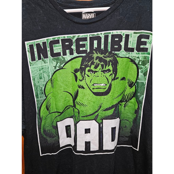 Marvel Hulk "Incredible Dad" Short Sleeve T-Shirt Men's Size 3XL - Picture 3 of 8